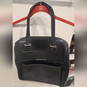 Coach leather mix purse